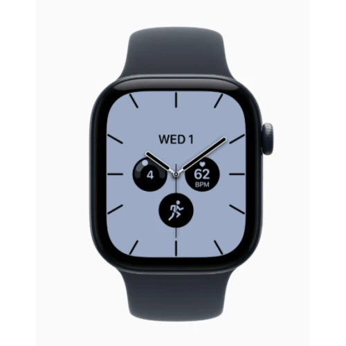 Apple Watch Series 12 42mm Ceramic Ночной синий крупный план корпуса и дисплея