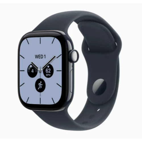 Apple Watch Series 12 42mm Ceramic Ночной синий (Night Blue) с ремешком Navy Blue Sport Band
