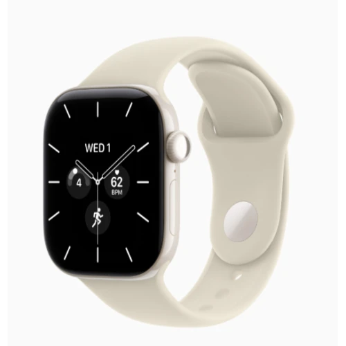 Apple Watch Series 12 42mm Ceramic Жемчужно-белый (Pearl White) с ремешком Sand Sport Band