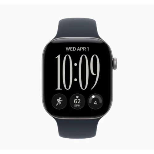 Apple Watch Series 12 42mm Space Gray крупный план корпуса и дисплея